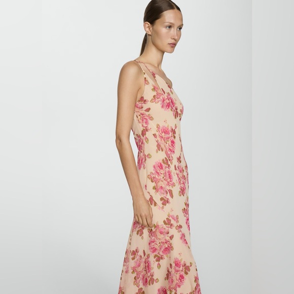 Mango asymmetrical floral dress NWT - Picture 4 of 4